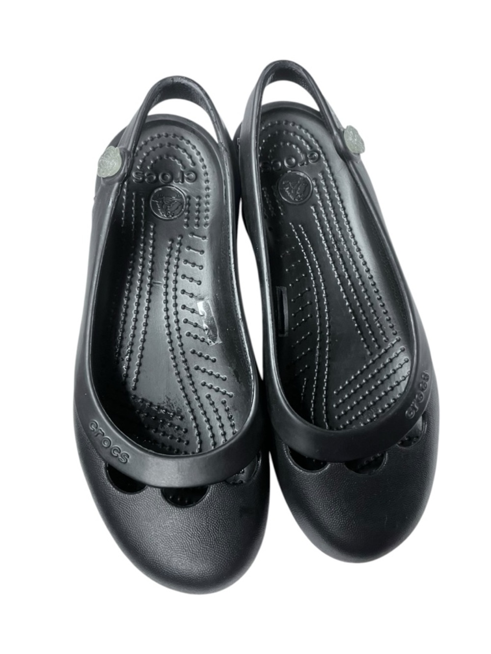Crocs women sandals shoes size 6 black